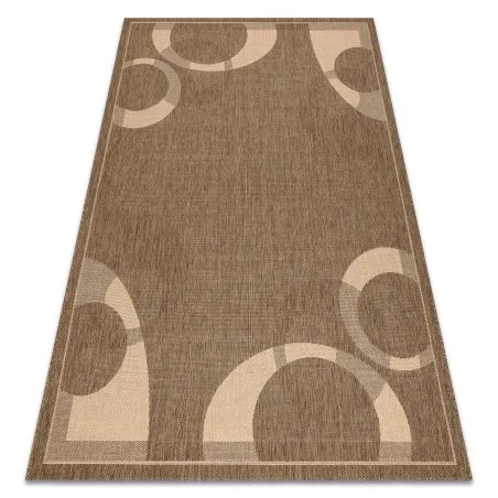 Dywan sizalowy FLOORLUX 20078 w kolorze kawy i maiz, naturalny materiał