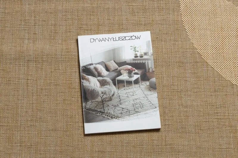 Stylowy dywan sizalowy Floorlux 20078 w odcieniach maïs i kawy
