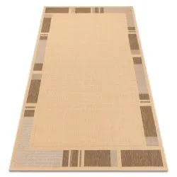 Dywan sizalowy FLOORLUX 20195 w kolorze maślanym i kawowym, naturalny materiał