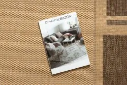 Sizalowy dywan FLOORLUX 20195 w odcieniach maślanym i kawowym, stylowy dodatek do wnętrz