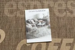 Stylowy dywan sizalowy FLOORLUX 20221 w odcieniach kawy i maiz