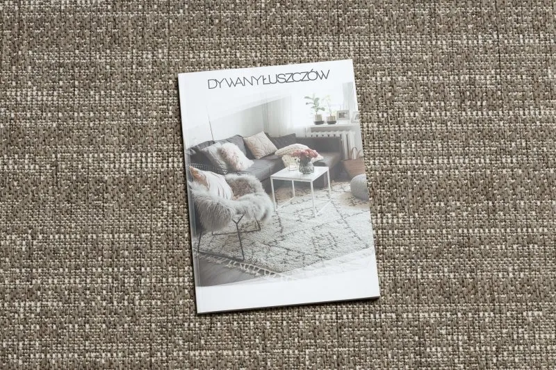 Stylowy dywan sizalowy FLOORLUX 20389 w kolorze taupe i champagne, doskonały do wnętrz