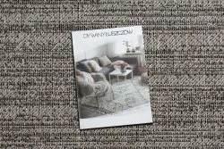 Srebrno-czarny dywan sizalowy FLOORLUX 20389, stylowy dodatek do wnętrz