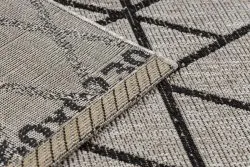 Sizalowy dywan do sypialni lub salonu, nowoczesny design w trójkąty