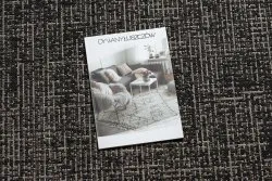 Sizalowy dywan FLOORLUX 20401 w eleganckiej czerni i srebrze, stylowy dodatek