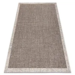 Dywan sizalowy FLOORLUX 20401 w kolorze taupe i szampańskim, naturalny materiał