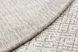 Dywan z sizalu FLOORLUX, okrągły kształt, naturalny materiał o przyjemnej teksturze