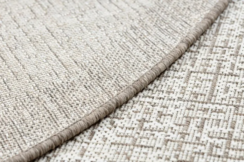 Dywan z sizalu FLOORLUX, okrągły kształt, naturalny materiał o przyjemnej teksturze