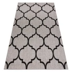 Dywan sizalowy Floorlux 20608 w srebrno-czarnym kolorze, stylowy dodatek do wnętrz