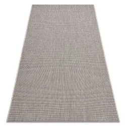 Dywan sizalowy FLOORLUX 20580 gładki srebrno-czarny, trwały materiał