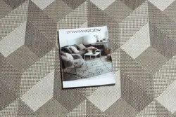 Sizalowy dywan w stylu 3D, elegancki dodatek do każdego pomieszczenia