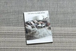 Szary dywan sizalowy w chevron, stylowy dodatek do każdego pomieszczenia
