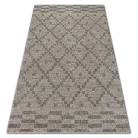 Dywan SOFT 8047 RUTA BOHO w kremowym i jasnobrązowym kolorze, nowoczesny dywan