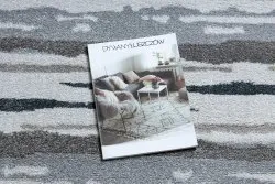 Jasnoniebieski dywan SOFT 6144, stylowy dodatek do wnętrz