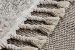 Stylowy dywan BERBER BENI w kremowej tonacji, świetny do sypialni lub pokoju dziecięcego