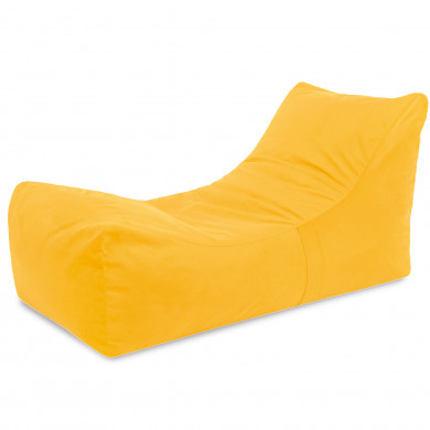 Żółty Fotel Do Leżenia Lounge Plusz