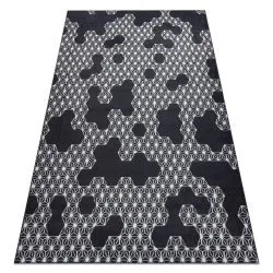 Dywan HEOS 78547 w kolorze antracytowym i kremowym, nowoczesny dywan HEXAGON