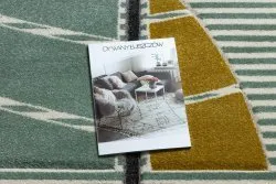 Zielony dywan PETIT SAIL w stylu żeglarskim, idealny do pokoju dziecięcego