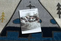 Szary dywan PETIT TIPI, stylowy dodatek do wnętrz nowoczesnych