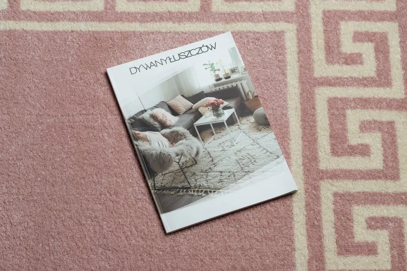 Różowy dywan HAMPTON Grecos, stylowy dodatek do wnętrz