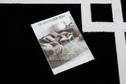 Czarny dywan HAMPTON Lux, stylowy dodatek do wnętrz nowoczesnych