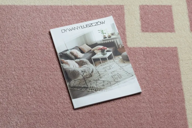 Różowy dywan HAMPTON Lux, stylowy dodatek do nowoczesnych wnętrz