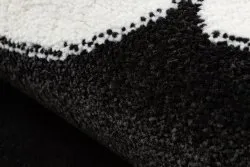 Stylowy dywan do sypialni lub salonu, okrągły w różowe kwiaty