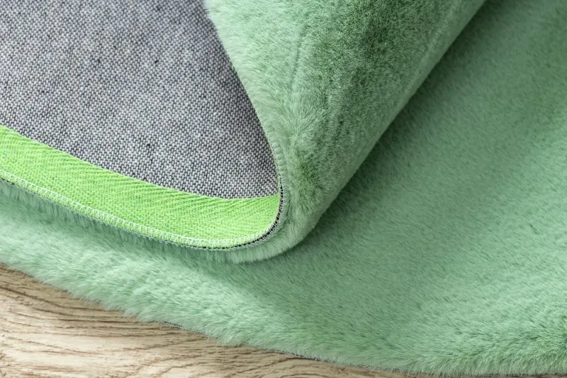 Dywan BUNNY w kształcie koła, doskonały do pokoju dziecięcego lub ogrodu, przytulny i stylowy