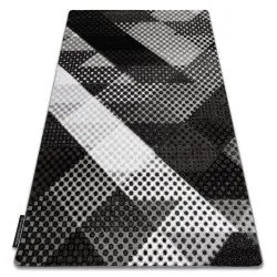 Dywan INTERO BALANCE 3D Kropki szary, nowoczesny design, idealny do salonu