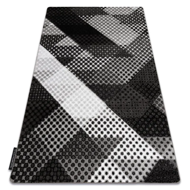 Dywan INTERO BALANCE 3D Kropki szary, nowoczesny design, idealny do salonu