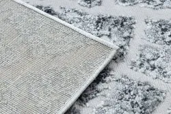 Strukturalny dywan MEFE 6185 z dwoma poziomami runa w odcieniu szarości