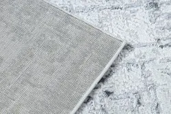 Dywan MEFE 8722 o strukturze dwóch poziomów, szary i biały, elegancki i stylowy