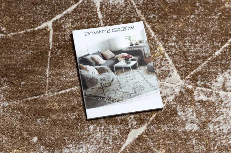 Nowoczesny dywan MEFE 2783 w odcieniach ciemnego beżu, elegancki styl do każdego wnętrza