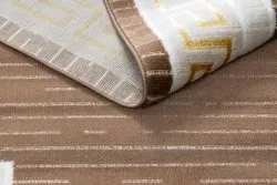 Dywan MEFE 9096 idealny do salonu, w odcieniach beżu i brązu, nowoczesny design