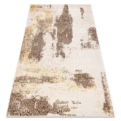 Dywan MEFE 8731 w stylu vintage, strukturalny, beżowy, dwa poziomy runa