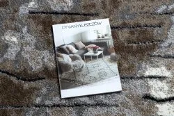 Brązowy dywan COZY 8876 Rio w nowoczesnym stylu z dwiema warstwami runa