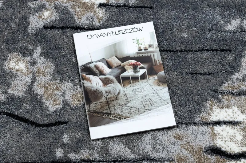 Stylowy szary dywan COZY 8876 Rio - nowoczesny design, dwa poziomy runa