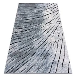 Nowoczesny dywan COZY 8874 Timber, strukturalny szary i niebieski, idealny do salonu