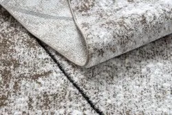 Dywan COZY 8872 Wall, geometryczny brązowy, idealny do salonu lub sypialni