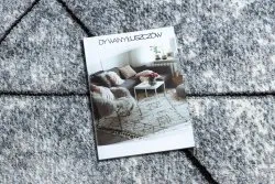 Nowoczesny dywan COZY 8872 Wall, trójkąty w odcieniach szaro-niebieskich