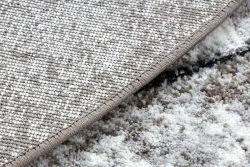 Strukturalny dywan COZY 8872, wykonany z dwóch poziomów runa, elegancki brązowy kolor
