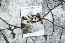 Ciemnoszary biegacz COZY 8873 Cracks, nowoczesny styl, betonowy wzór