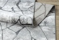 Strukturalny dywan COZY 8873 Cracks, miękki, ciemnoszary, o ciekawej fakturze