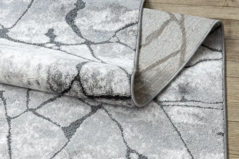Strukturalny dywan COZY 8873 Cracks, miękki, ciemnoszary, o ciekawej fakturze