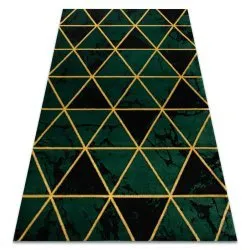 Dywan EMERALD 1020 glamour, elegancki marmur, butelkowa zieleń i złoto