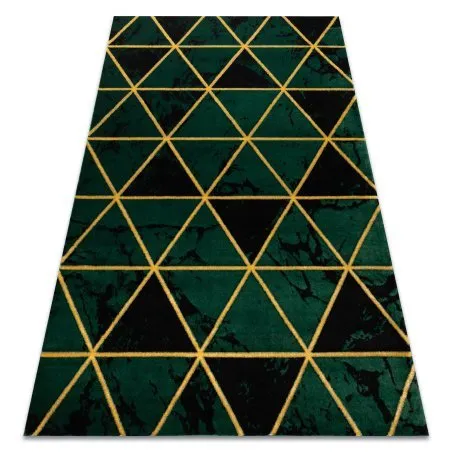Dywan EMERALD 1020 glamour, elegancki marmur, butelkowa zieleń i złoto
