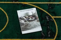 Stylowy dywan EMERALD w odcieniu butelkowej zieleni, elegancki dodatek do wnętrz