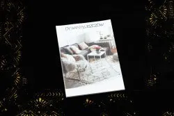 Elegancki dywan GLOSS 408C 86 w odcieniach czerni i złota, nowoczesny design