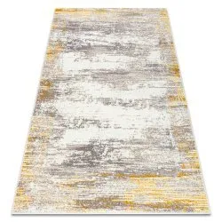 Dywan CORE W9775 Ramka, strukturalny, dwa poziomy runa, kość słoniowa