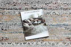 Stylowy dywan BELLE BN25A w odcieniach beżu i niebieskiego